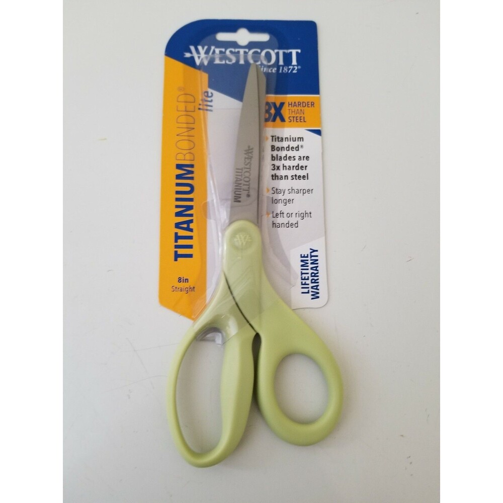 WESTCOTT TITANIUM BONDED 8" BLADES ARE 3X Harder than Steel New